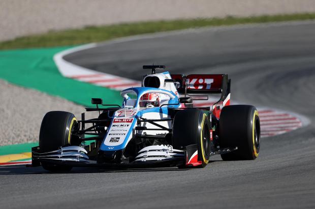 Williams' George Russell during day two of pre-season testing at the Circuit de Barcelona - Catalunya..