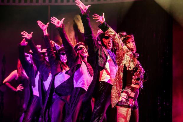Oxford Mail: Rocky Horror on stage. Picture: Shaun Webb