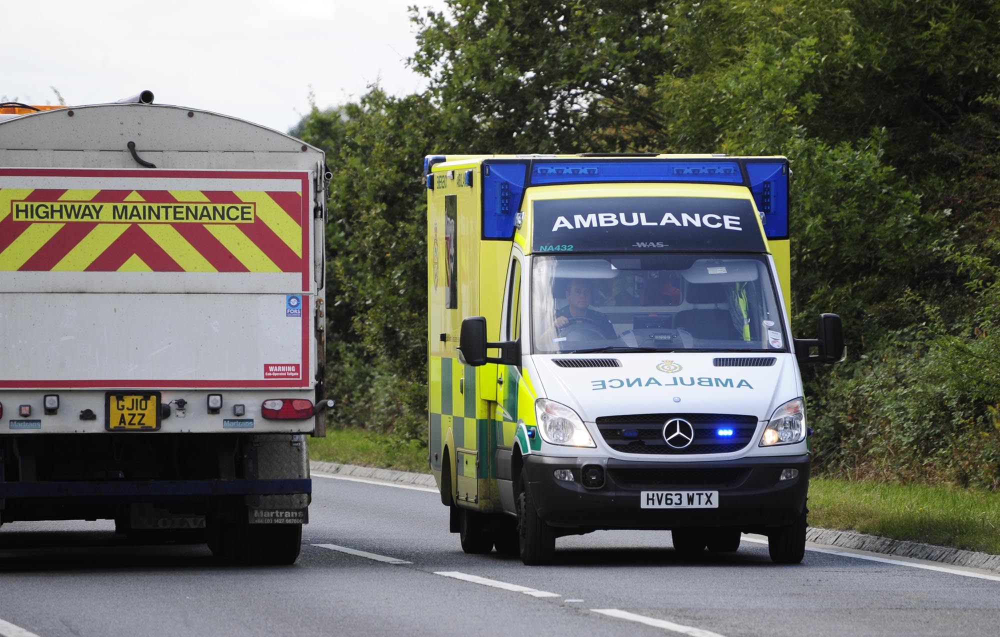 File image of ambulance on the A40 near Witney Picture: David Fleming