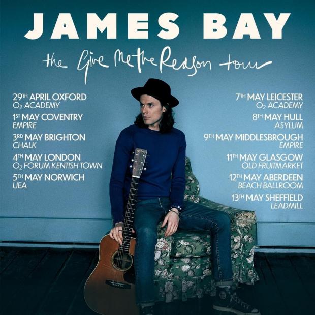Oxford Mail: James Bay will be kicking off his tour in Oxford.