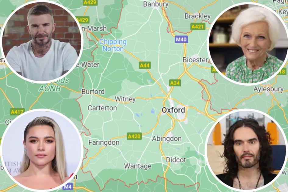 The Oxfordshire celebrities you could be neighbours with 