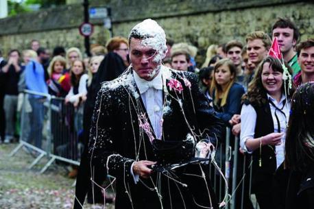 Oxford Mail: Oxford students trashing in 2014. Picture: David Fleming