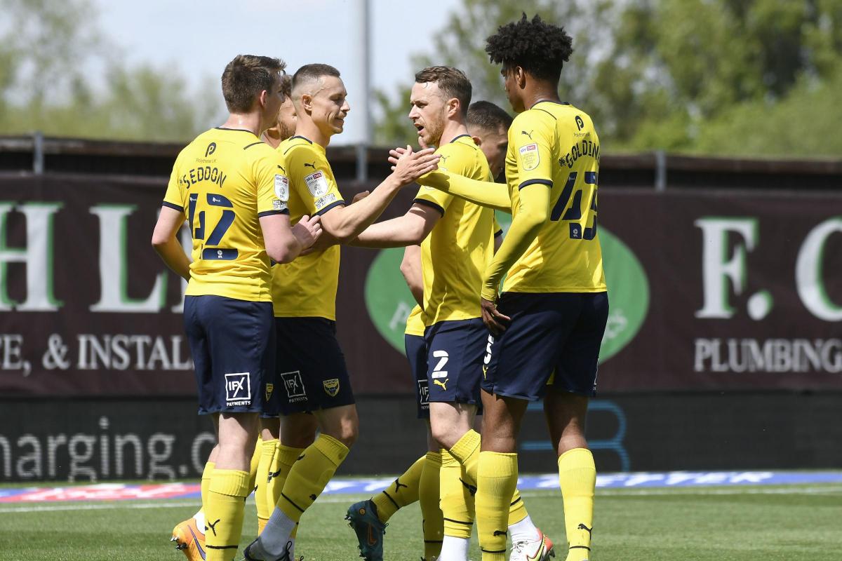 Billy Bodin (second from left) could be a real asset to Oxford United next season Picture: David Fleming