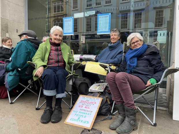 Oxford Mail: XR Protestors Anne, Ines and Mary. 
