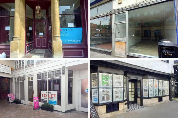 Oxford Mail: Just some of the empty units closed in Oxford city centre