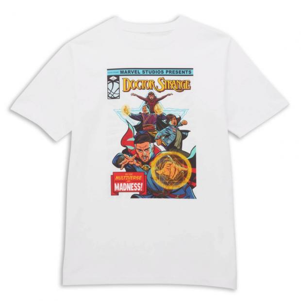 Oxford Mail: Marvel Dr Strange Star Comic Oversized Heavyweight T-Shirt (Zavvi)