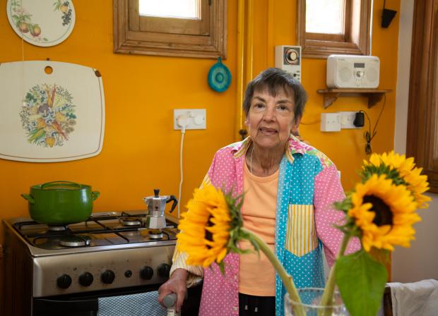 Oxford Mail: Pina in her kitchen Mallard Haye with blooms