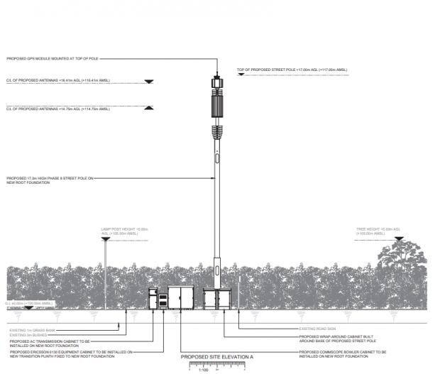 Oxford Mail: The design of the proposed mast. Picture: Oxford City Council 