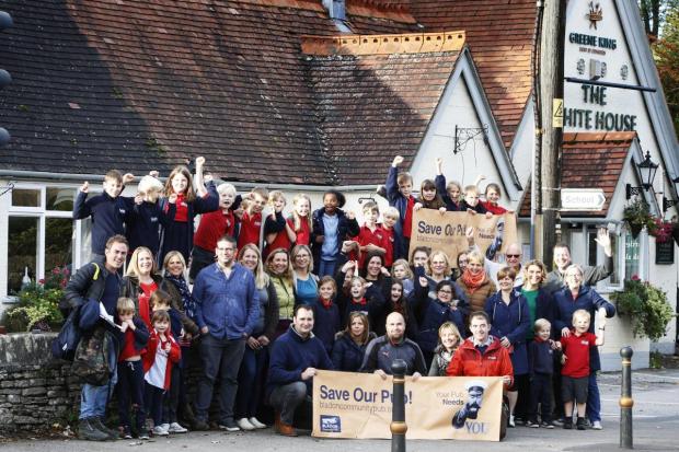 Oxford Mail: Residents in the village of Bladon, pictured here in October 2019, successfully fought to save their pub. Picture: Ed Nix