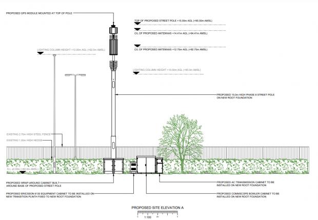 Oxford Mail: The design of the mast. Picture: Oxford City Council 