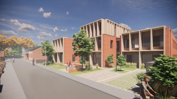 Oxford Mail: Illustrative view of the proposed development from Cave Street. Picture: Oxford City Council