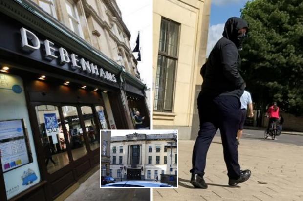 File image of Debenhams, George Street, near where the attack happened; Oxford Crown Court; Harrison Bradley outside court Pictures: ED NIX/OM