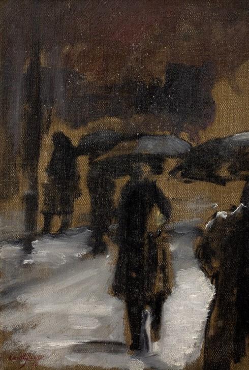 Oxford Mail: Walter Sickert’s ‘Figures in the Rain’. Picture: Mallams Auctioneers