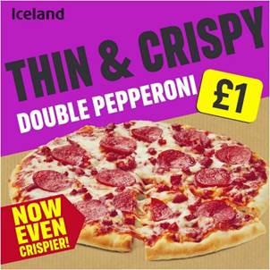 Oxford Mail: Thin and Crispy Double Pepperoni Pizza. Credit: Iceland