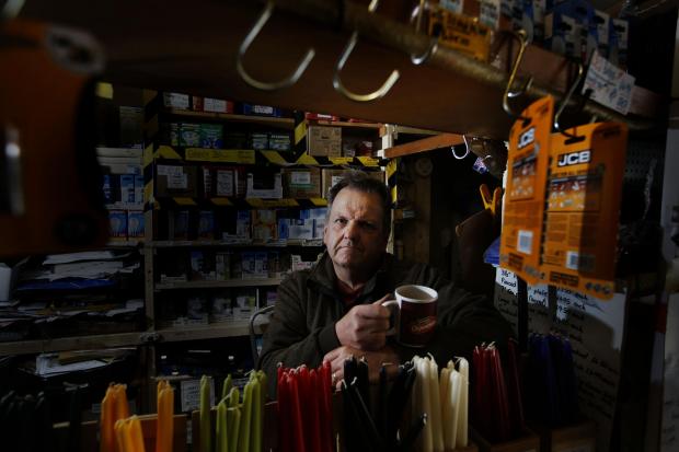 Oxford Mail: Stuart Silvester in his hardware store on Magdalen Street. 