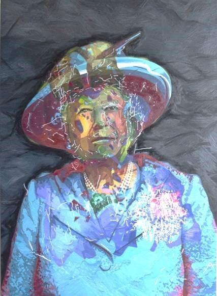 Oxford Mail: Portrait of the Queen by Ai-Da the robot. From Aidan Meller.