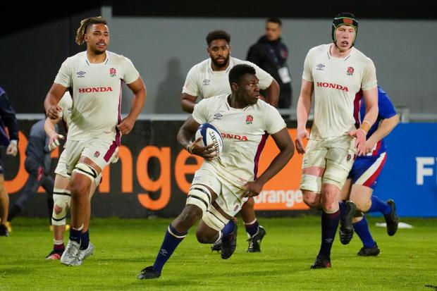 Captain Emeka Ilione scored as England lost on day one in Italy
