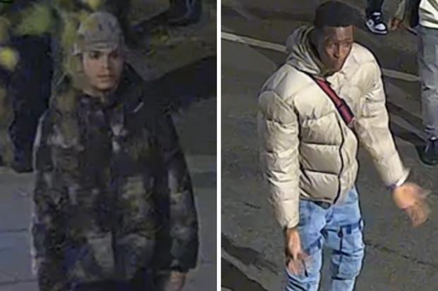 Police officers believe the people in these images may have information in connection with the incident