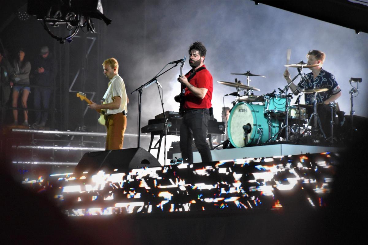 Foals at Glastonbury Festival. Picture by Tim Hughes