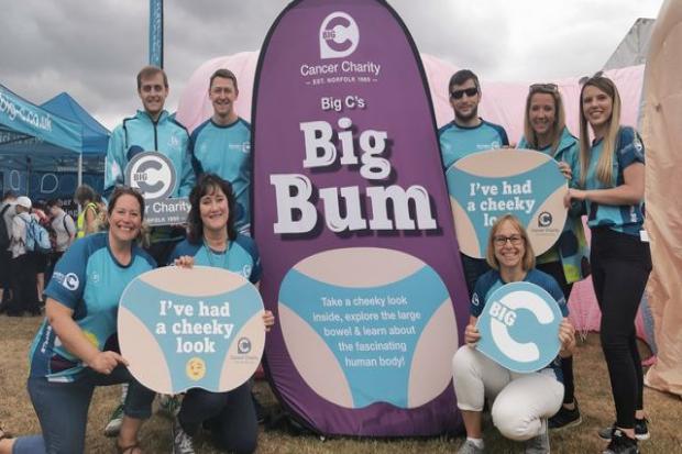 The Big C Big Bum team at the Royal Norfolk Show