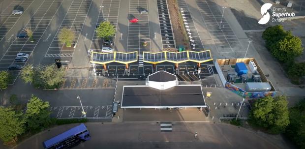 Oxford Mail: The charging hub is part of a £41 million project. Picture: Oxford City Council/YouTube