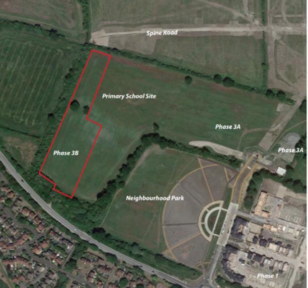 Oxford Mail: Location of the 40 proposed dwellings, known as phase 3b ((Credit: Croudace Homes)
