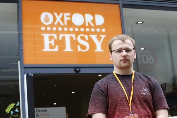 Oxford Mail: A staff member at the Oxford Etsy store in Didcot (Credit: Ed Nix)