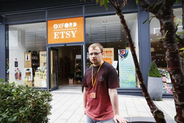 Oxford Mail: A staff member at the Oxford Etsy store in Didcot (Credit: Ed Nix)