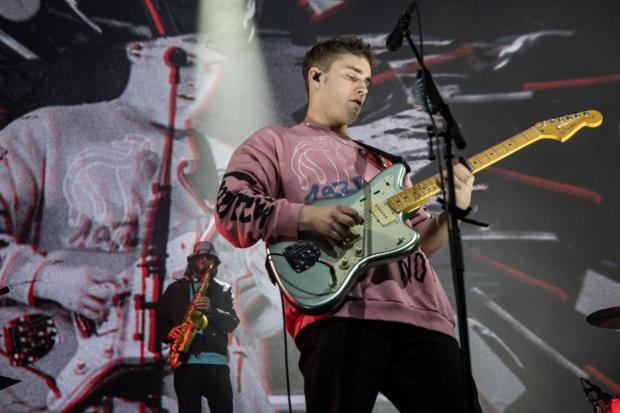 Oxford Mail: Sam Fender performing at the Brighton Centre. Credit: Michael Burnell