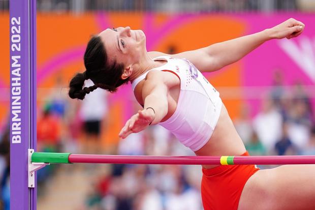 Jade O’Dowda takes on the high jump at the Commonwealth Games Picture: Martin Rickett/PA Wire