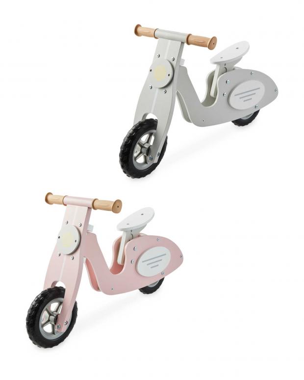 Oxford Mail: Wooden Balance Bike Scooter (Aldi)