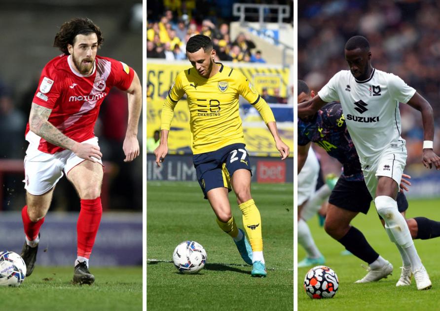 Players from relegated League One sides that clubs could sign