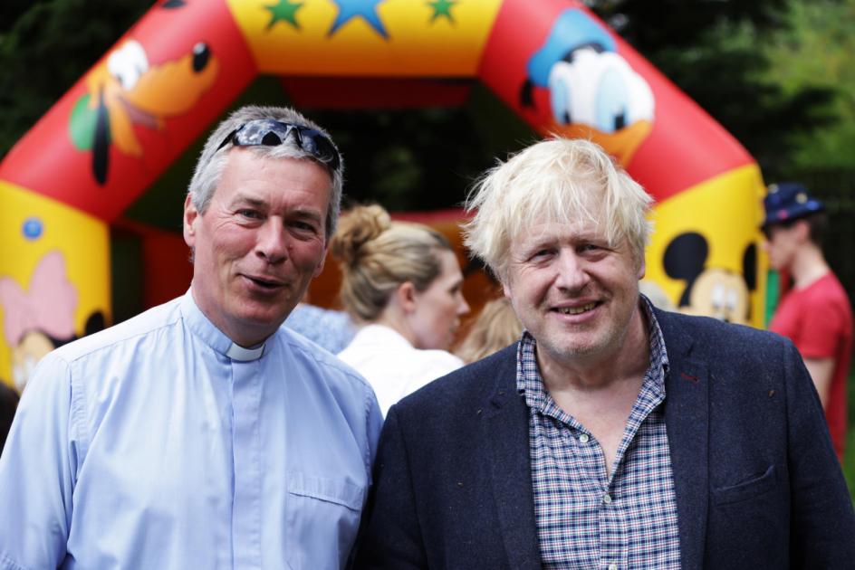 Boris Johnson enjoys village fair with Carrie and kids
