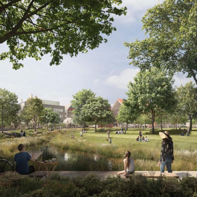 New central park is revealed for Oxford North development
