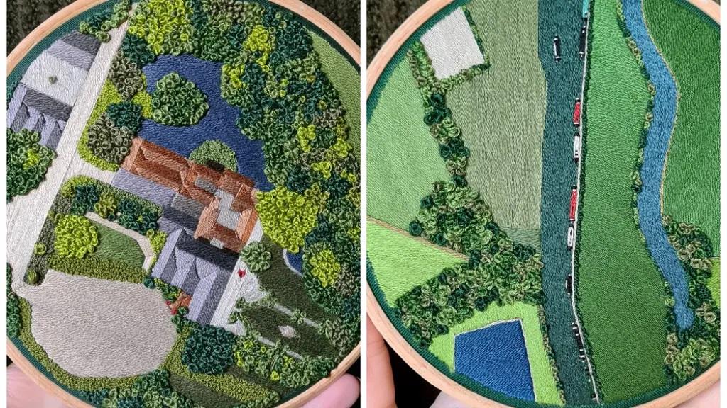 Landscapes embroidered by Oxfordshire artist ‘liked’ by Ben Stiller