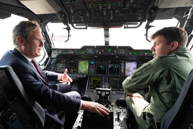 Keir Starmer visits RAF Brize Norton to mark Armed Forces Day