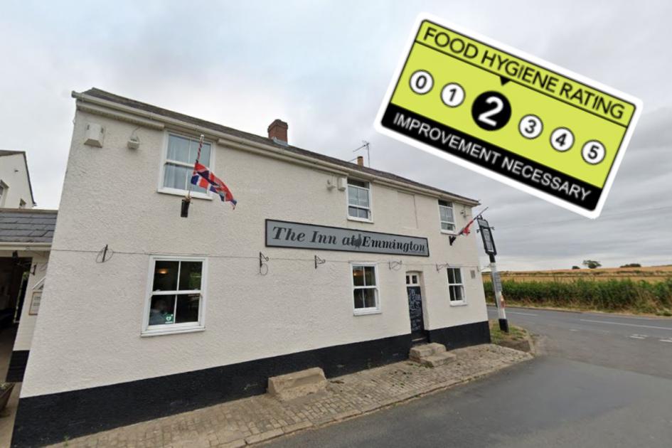 The Inn at Emmington pub given low food hygiene rating 