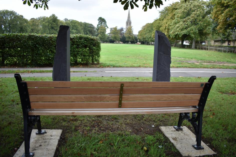 Covid memorial sculpture represents those who died and community heroes