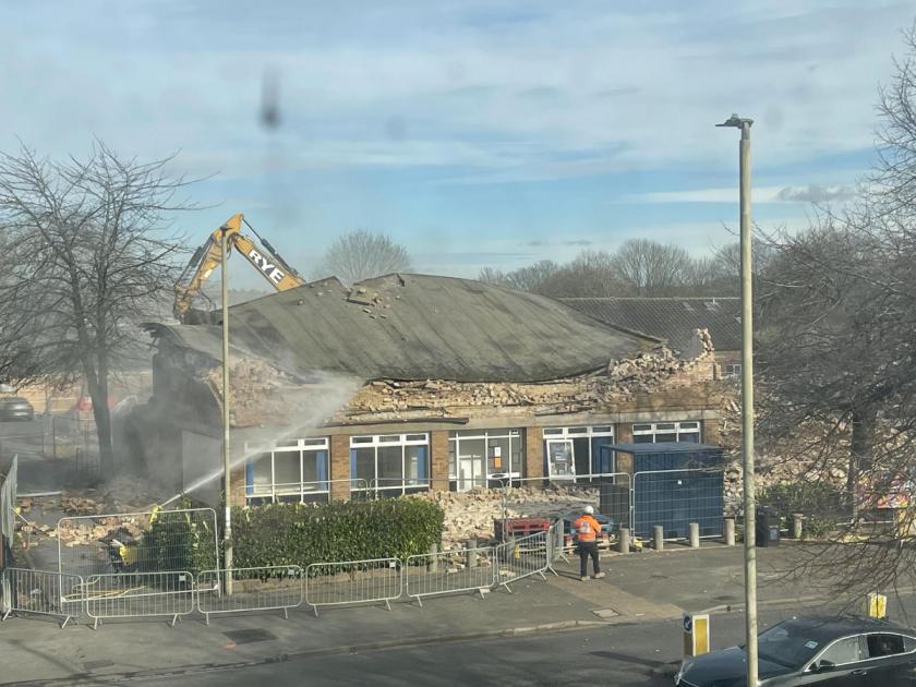 Das Oxforder Gemeindezentrum wurde im Vorfeld der Sanierung abgerissen