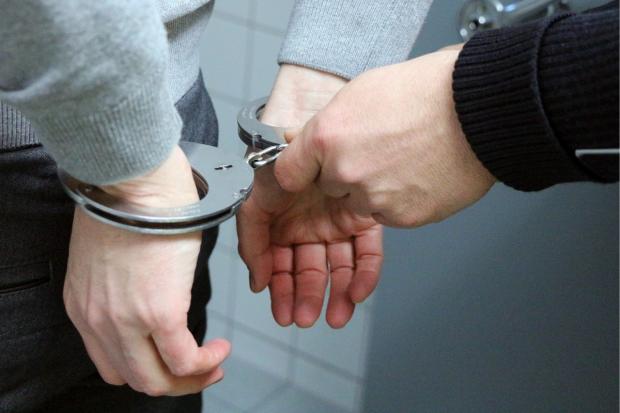 Stock image of an arrest