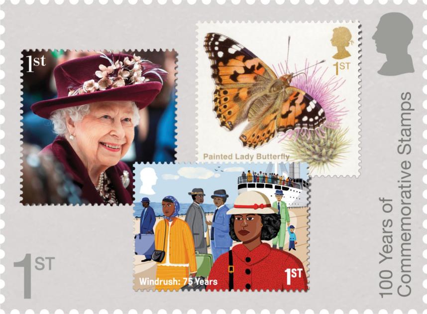 Anlässlich des 100-jährigen Jubiläums brachte Royal Mail neue Briefmarken auf den Markt