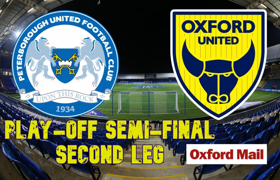 All the build-up, action and reaction as Oxford United look to finish the job in their League One play-off semi-final against Peterborough United.… 