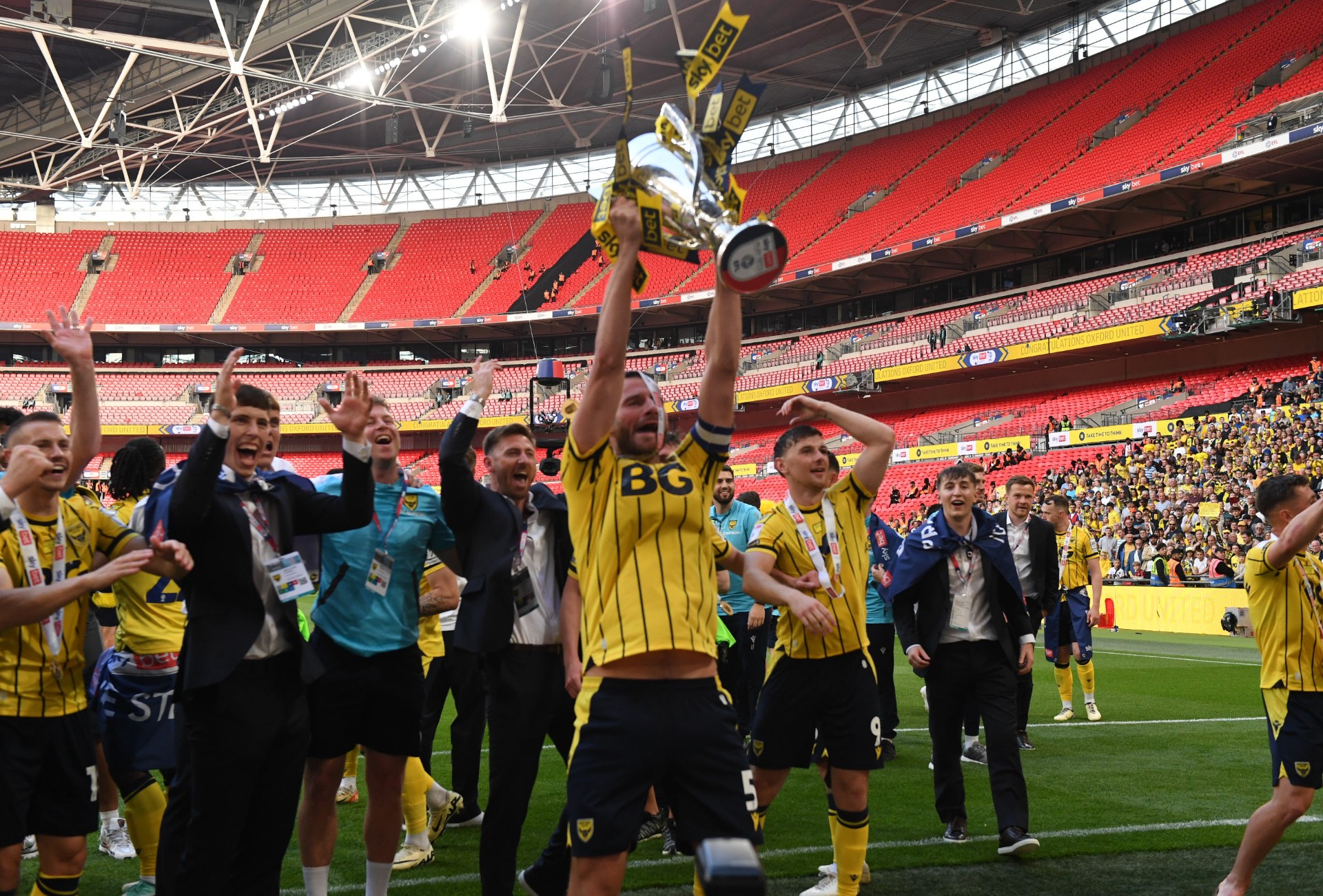 Photo gallery as Oxford United win promotion to the Championship