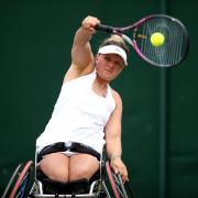 Jordanne Whiley and Yui Kamiji lost their Wimbledon ladies' wheelchair doubles semi-final in three sets Picture: Steven Paston/PA Wire