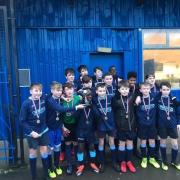 Burford School Under 13s after winning the Oxfordshire Schools County Cup. Back row (from left): Cian Fitzgerald, Josh Selita, Oliver Edmunds and Matthew Ajayi. Middle (from left) Ollie Chapple, Josh Crossman, Oscar Oweka and Alex Wardlaw. Front: William