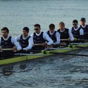 Oxford University preparing for a previous Boat Race