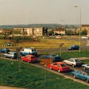 The Green Road roundabout in 1987