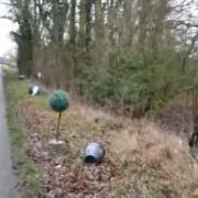 Waste was dumped near Shrivenham in South Oxfordshire and was reported to the council last week.