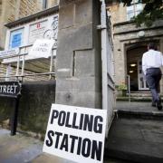 A polling station in Oxford