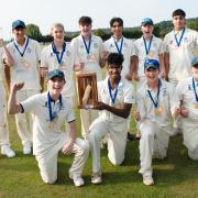 Horspath Under 19s celebrate lifting the Honey-'B' Trophy Picture: Rob Judges